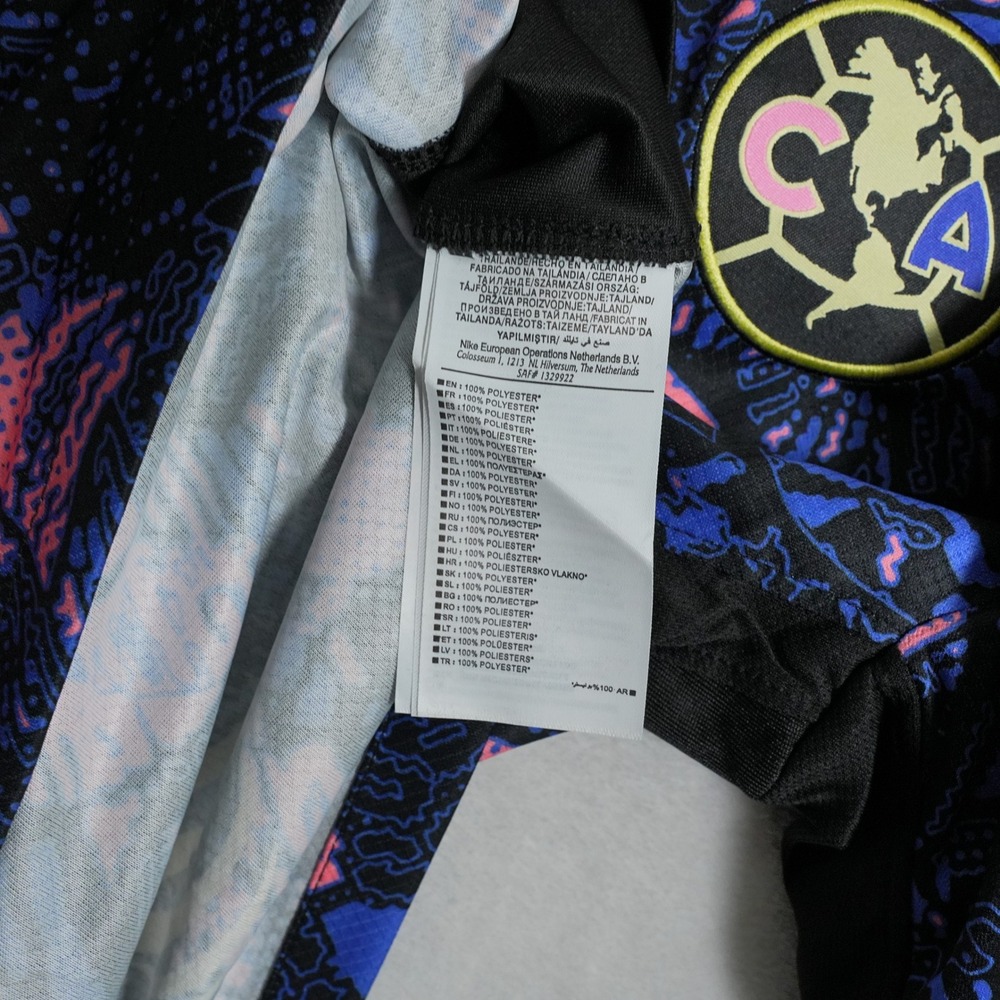 Nike Club America 2024 Pre-Match Jersey Mens XL Blue Pink Floral CD4230-496 - Picture 8 of 8
